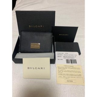 ブルガリ(BVLGARI)のBULGARIメンズ名刺入れ、ブラック、本物(名刺入れ/定期入れ)