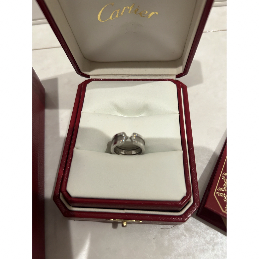 Cartier(カルティエ)のカルティエ Cartier C2リング WG10Pダイヤモンド　 レディースのアクセサリー(リング(指輪))の商品写真