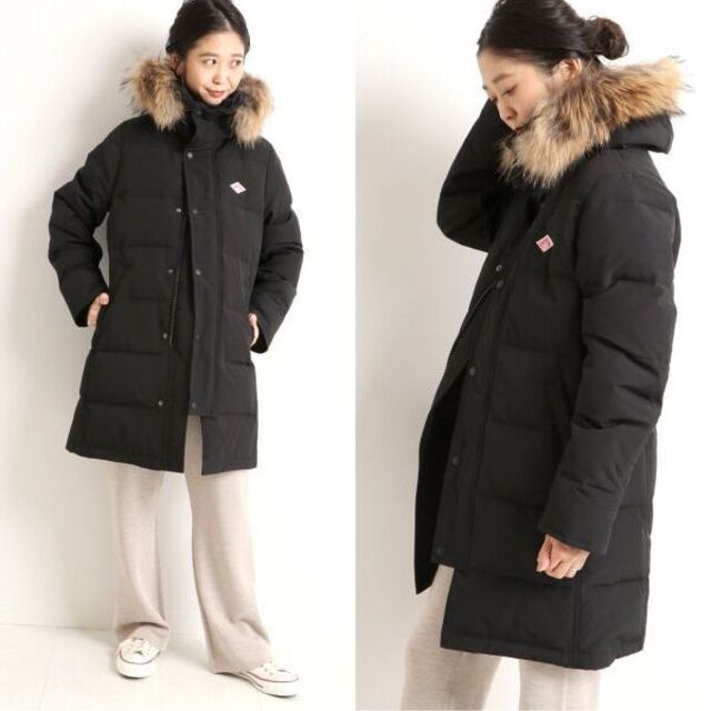 DANTON - 新品未使用 DANTON ファー付きロングダウンコート*36*M