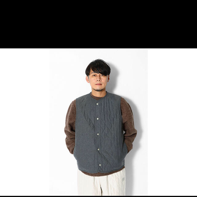 スノーピーク Quilted Flannel Vest M Offwhite