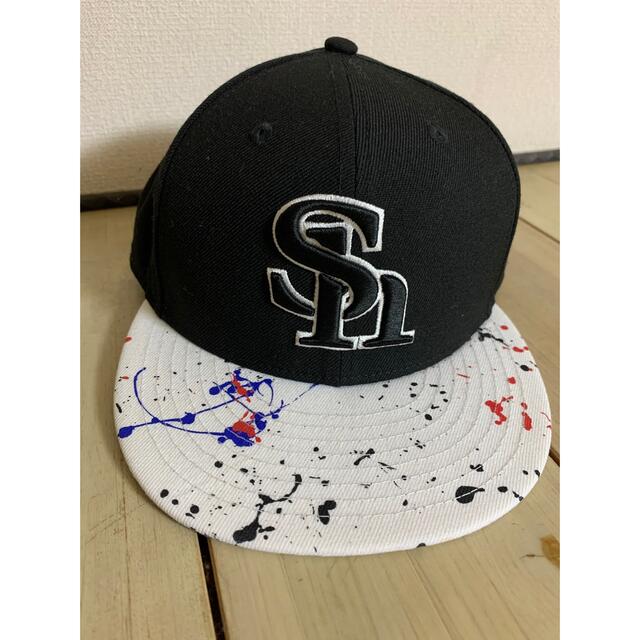 NEW ERA(ニューエラー)のソフトバンクホークス　キャップ スポーツ/アウトドアの野球(応援グッズ)の商品写真