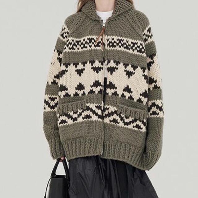 訳あり】 HYKE - HYKE新品⭐️ハイク21年AW完売!COWICHANニット 訳あり】 HYKE - HYKE新品⭐️ハイク21年AW完売!COWICHANニット