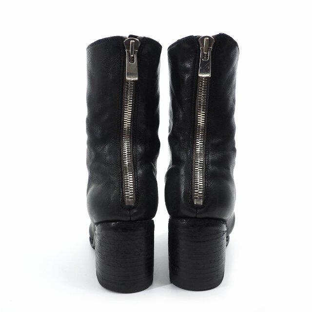 GUIDI - グイディ GUIDI バックジップ ヒール ショートブーツ 38 GUIDI - グイディ GUIDI バックジップ ヒール ショートブーツ 38