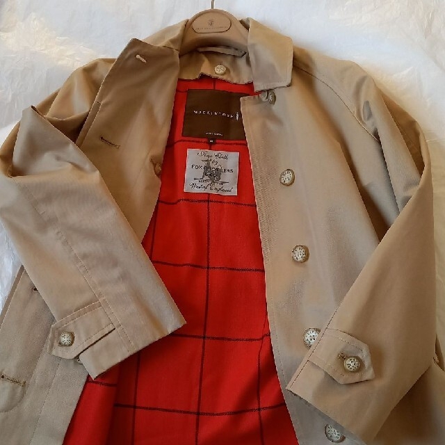 MACKINTOSH - MACKINTOSH×FOXBROTHERS☆マッキントッシュコート英国製