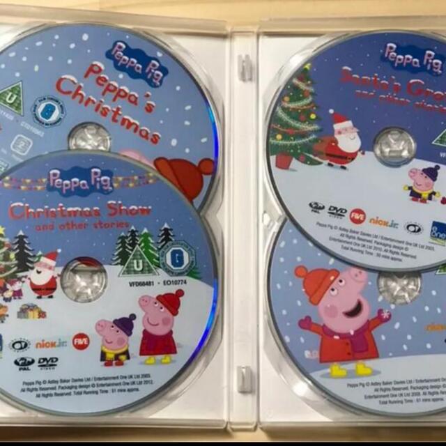 【SALE】peppa pig  DVD 4枚組　ペッパピッグ　クリスマス　英語 エンタメ/ホビーのDVD/ブルーレイ(キッズ/ファミリー)の商品写真