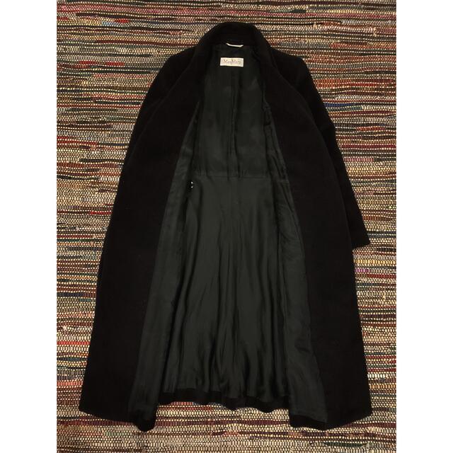 Max Mara(マックスマーラ)のMAX MARA 白タグ ブラック ロングコート JIサイズ 36 レディースのジャケット/アウター(ロングコート)の商品写真