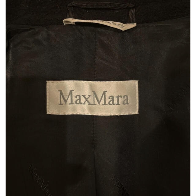 MAX MARA 白タグ ブラック ロングコート JIサイズ 36 9