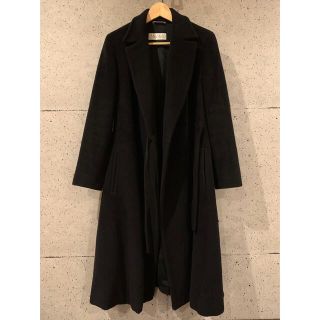 MAX MARA 白タグ ブラック ロングコート JIサイズ 36