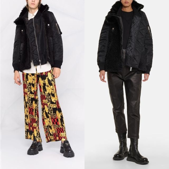 ファー sacai サイズ SACAI 21AW ボアジャケット 定価159500円 の通販 by ozworld's  shop｜サカイならラクマ シャーリン