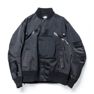 サカイ(sacai)のサイズ 2 ACRONYM x SACAI MA-1 黒(フライトジャケット)