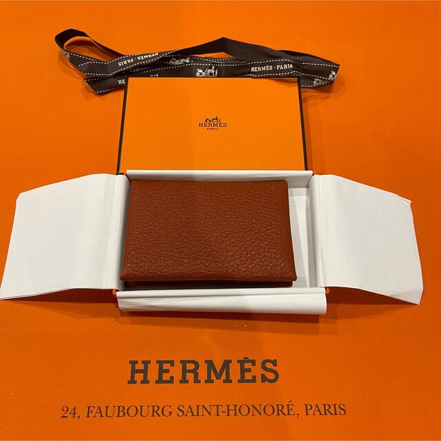 新品未使用 レア HERMES エルメス カルヴィ デュオ 財布 カードケース