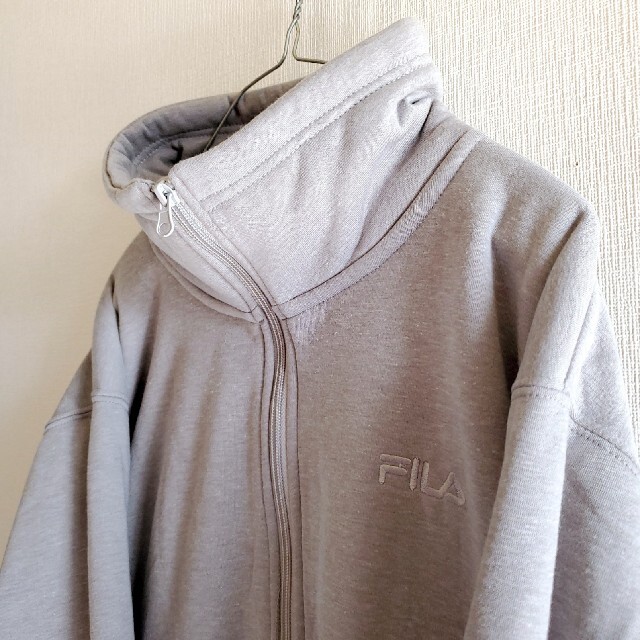 FILA(フィラ)のFILA/裏起毛 ワンポイント刺繍 ハーフジップトレーナー レディースのトップス(トレーナー/スウェット)の商品写真