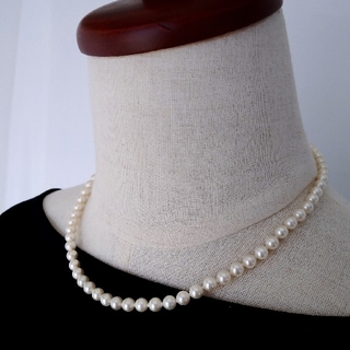 【未使用】ベビーパールネックレス パールネックレス ネックレス 真珠ネックレス(ネックレス)