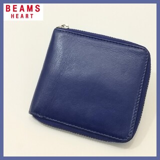 ビームス(BEAMS)のBEAMS ビームス ミニウォレット ラウンドファスナー 本革 ビームスハート(折り財布)