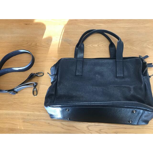 OTTINO フィレンツェitaly 本革ショルダートート ネイビー 未使用品