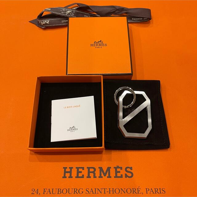 レア HERMES エルメス DELTA キーホルダー カラビナ キーリング付