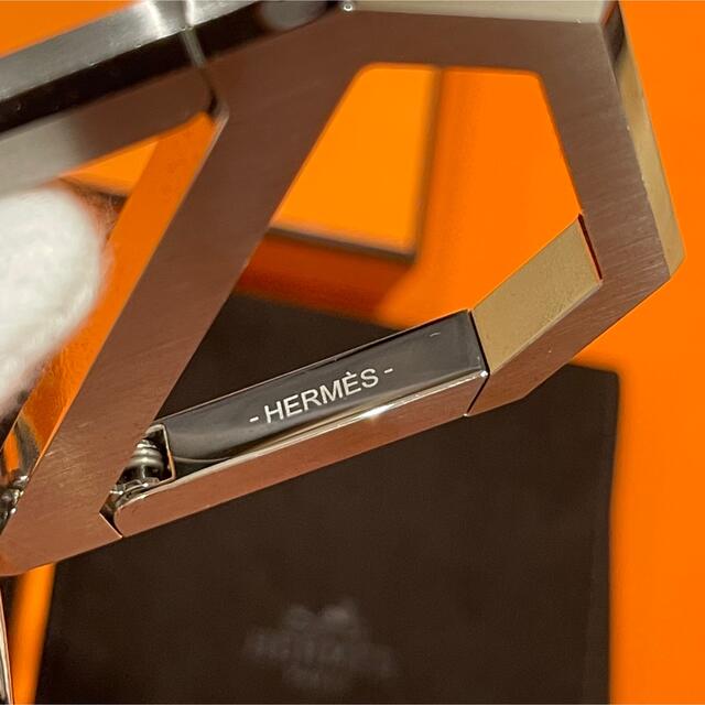 レア HERMES エルメス DELTA キーホルダー カラビナ キーリング付