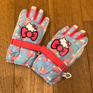 ハローキティ(ハローキティ)の【Hello kitty】キッズ　スキー 手袋　100～110サイズ(ウエア)