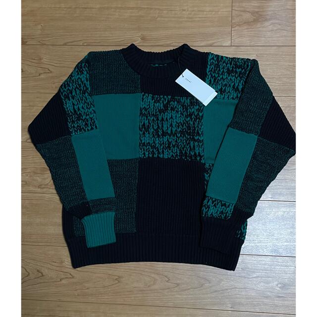 Sacai サカイ GEOMETRIC KNIT PULLOVER 22-02914M ジオメトリックニットプルオーバー グレー