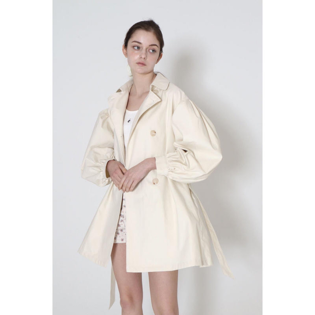 エピヌ Epine トレンチコート epine エピヌ arm volume mini trench coat