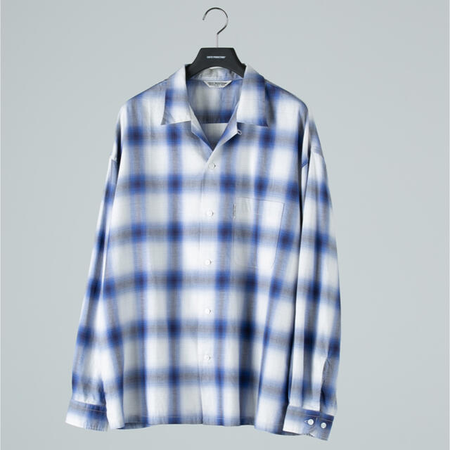 COOTIE(クーティー)のcootie オフホワイト　ブルー　オンブレチェックシャツ メンズのトップス(シャツ)の商品写真