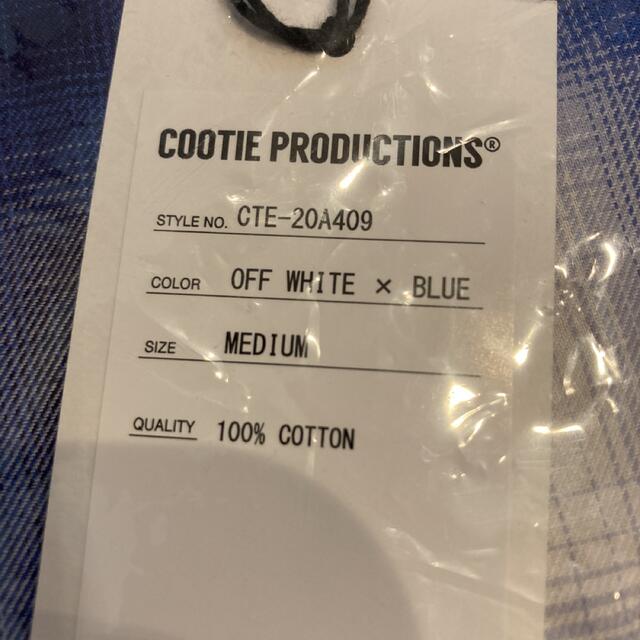 COOTIE(クーティー)のcootie オフホワイト　ブルー　オンブレチェックシャツ メンズのトップス(シャツ)の商品写真