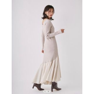 FRAY I.D - フレイアイディー 1 OWHT アシメ切替リブニットコンビ