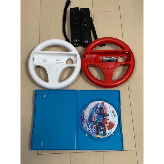 WiiU マリオカートver+ハンドル+リモコン+コントローラーセット