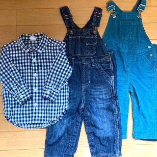 ベビーギャップ(babyGAP)のbabyGAPシャツ・サロペット3点セット(シャツ/カットソー)