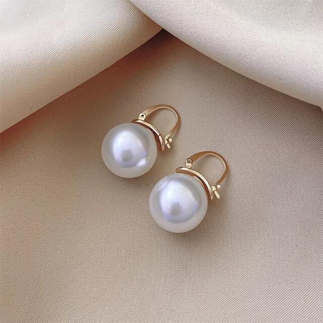 DEUXIEME CLASSE(ドゥーズィエムクラス)のpearl hoop pierce 18k coating レディースのアクセサリー(ピアス)の商品写真