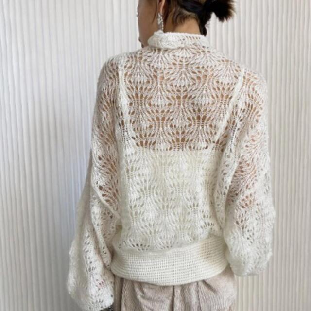 Ameri VINTAGE(アメリヴィンテージ)のameri vintage mohair lacy knit 新木優子 レディースのトップス(ニット/セーター)の商品写真