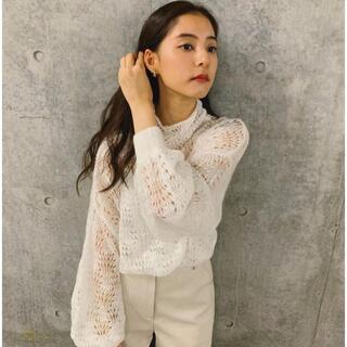 アメリヴィンテージ(Ameri VINTAGE)のameri vintage mohair lacy knit 新木優子(ニット/セーター)