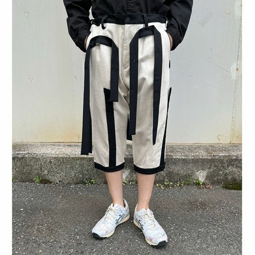 【新品】Yohji Pour Homme 20SS 切替 リボン パンツ 4