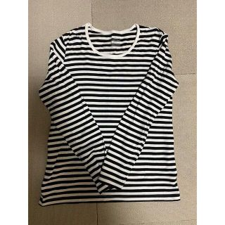 ムジルシリョウヒン(MUJI (無印良品))の2/7値下げ！無印良品　長袖Tシャツ　白(シャツ/ブラウス(長袖/七分))