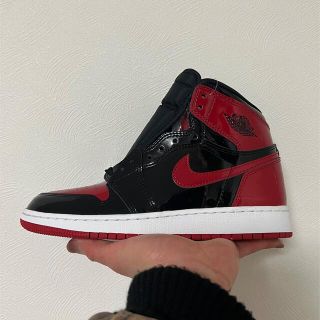 ナイキ(NIKE)のair jordan 1 patent bred 28cm(スニーカー)