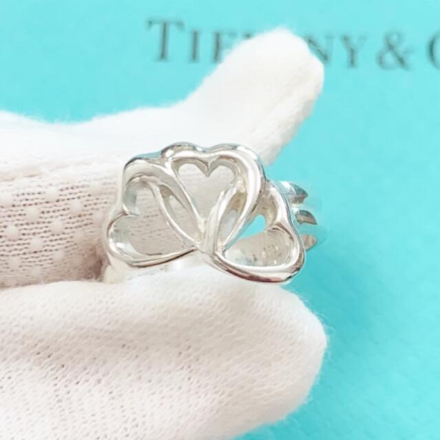 Tiffany & Co.(ティファニー)のティファニー　トリプルハート　リング　シルバー925  8号くらい　袋付き レディースのアクセサリー(リング(指輪))の商品写真