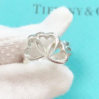 ティファニー(Tiffany & Co.)のティファニー　トリプルハート　リング　シルバー925  8号くらい　袋付き(リング(指輪))