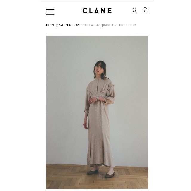 シルエット クラネ LEAF JACQUARD ONE PIECE 黒の通販 by koi's shop