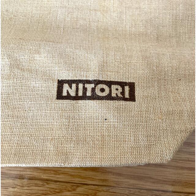 ニトリ(ニトリ)のNITORI ニトリ ロゴ入り 麻 トートバッグ シンプル ベージュ レディースのバッグ(トートバッグ)の商品写真