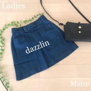 ダズリン(dazzlin)の☆dazzlin☆ ダズリン　カラーポケット 台形ミニスカート デニムスカート(ミニスカート)