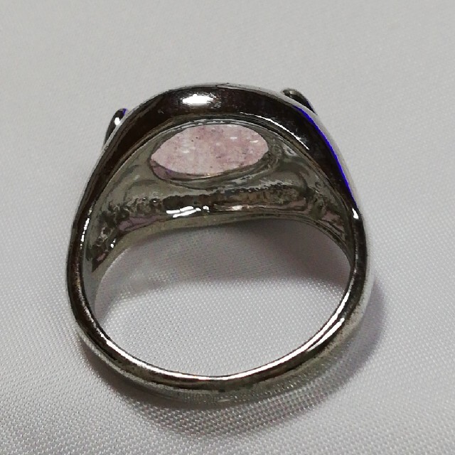 リング　20号(ユニセックス)　天然石　モルガナイト　シルバー レディースのアクセサリー(リング(指輪))の商品写真