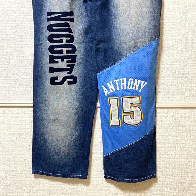 UNK NBA デニム ワイド バギー パンツ デンバー ナゲッツ コムドット