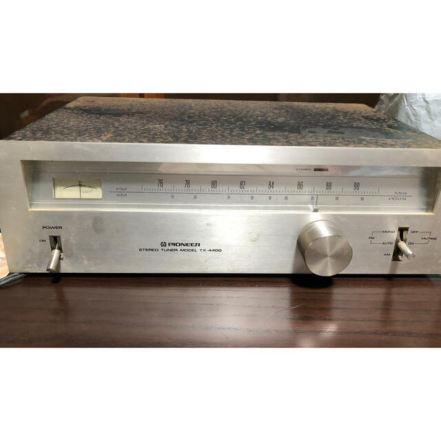 Pioneer(パイオニア)のラジオ　ステレオチューナー　TX-4400 昭和　レトロ スマホ/家電/カメラのオーディオ機器(ラジオ)の商品写真