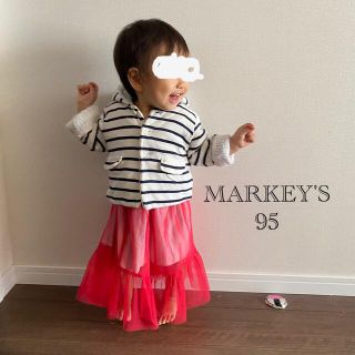 マーキーズ(MARKEY'S)のMARKEY'S☆95〜100☆チュールスカート☆赤※スカートのみ(スカート)