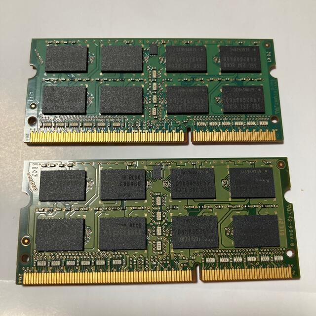SAMSUNG(サムスン)のSAMSUNGノートPCメモリ 2Rx8 PC3-12800S 4GB x2枚 スマホ/家電/カメラのPC/タブレット(ノートPC)の商品写真