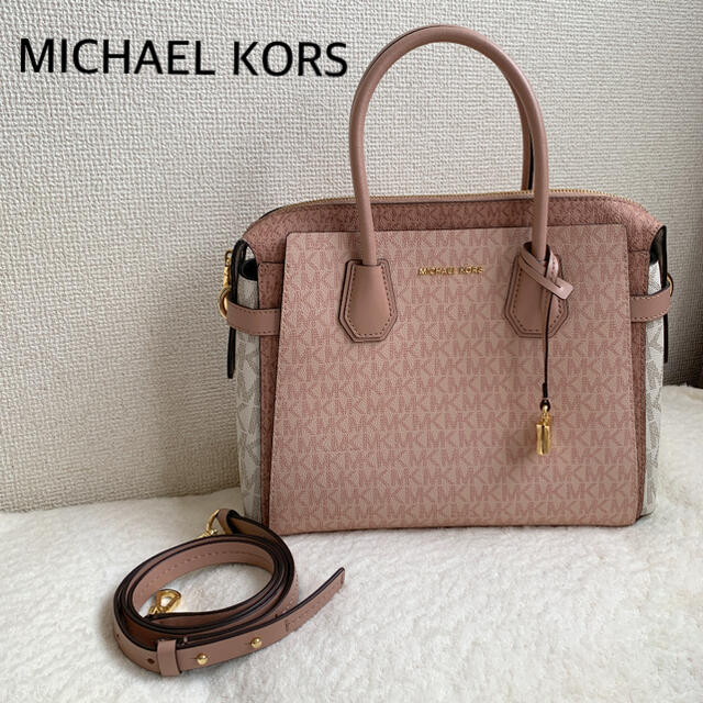 Michael Kors(マイケルコース)の★美品★マイケルコース 2WAY ショルダーバッグ　ハンドバッグ ピンク　PK レディースのバッグ(ショルダーバッグ)の商品写真