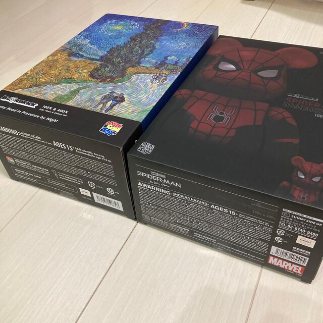 MEDICOM TOY(メディコムトイ)の送料込み BE@RBRICK Gogh SPIDERMAN SET エンタメ/ホビーのフィギュア(その他)の商品写真