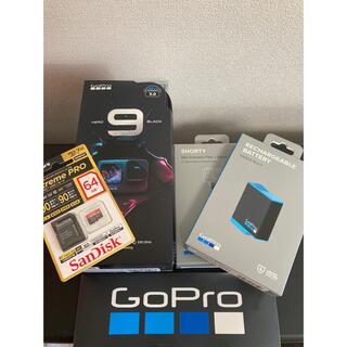 ゴープロ(GoPro)の【５点セット】GoPro HERO9 BLACK バッテリー付き(ビデオカメラ)