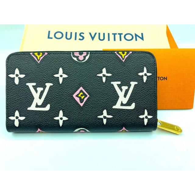 ルイヴィトン LOUIS VUITTON ジッピーウォレット M80683 ワイルド・アット・ハート モノグラムアニマル  長財布 モノグラムキャンバス ノワール ブラック