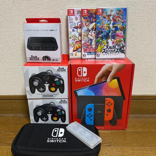 Switch 有機el  ゲームソフト3本　専用コントローラー　セット